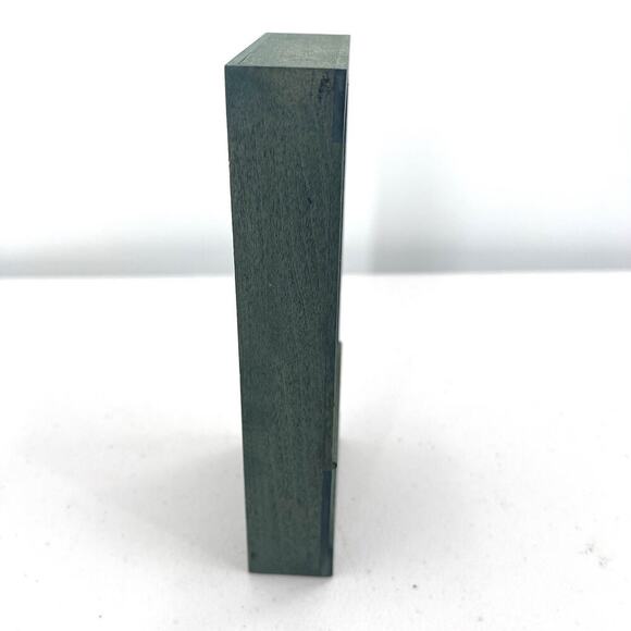 Hand Painted Green Wooden Dollhouse Miniature Bookcase with Books 1:12 - Picture 3 of 5